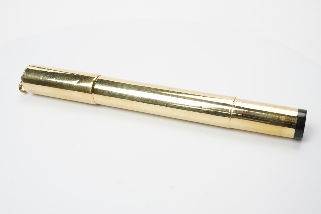 A Waterman No.42 safety pen with gold metal covering